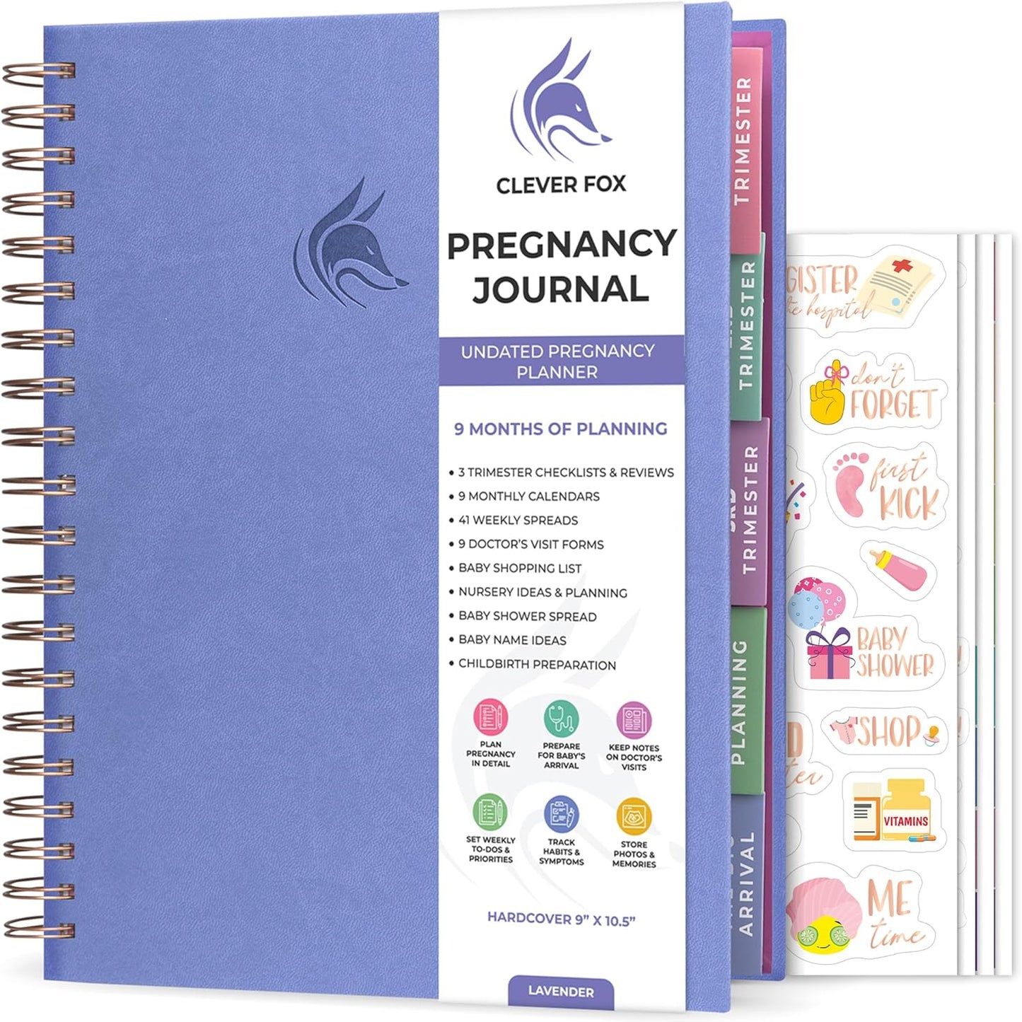 Clever Fox Pregnancy Journal & Memory Book for Expecting Moms