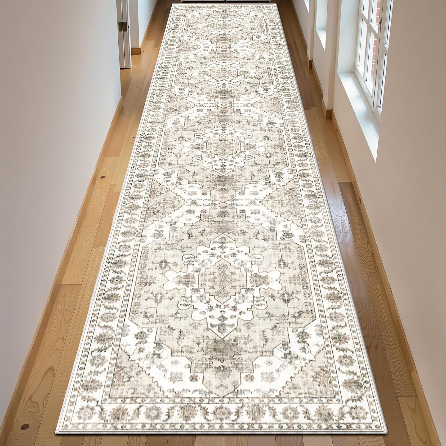 Non Slip Rug Runners for Hallways 2x10, Vintage Boho Style