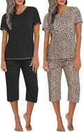 Ekouaer Women's Pajama Set 2 Pack for Relaxed Sleepwear Comfort