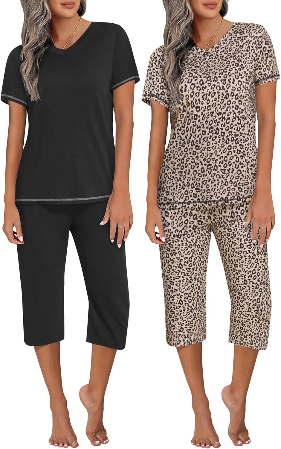 Ekouaer 2 Pack Women's Pajama Sets for Ultimate Comfort