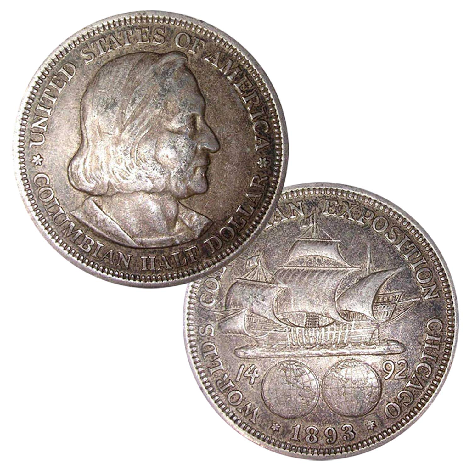 USA 1892-1893 Colombian Exposition Half Dollar Silver Coin