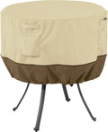 Classic Accessories Veranda 36 in Round Patio Table Cover - Water