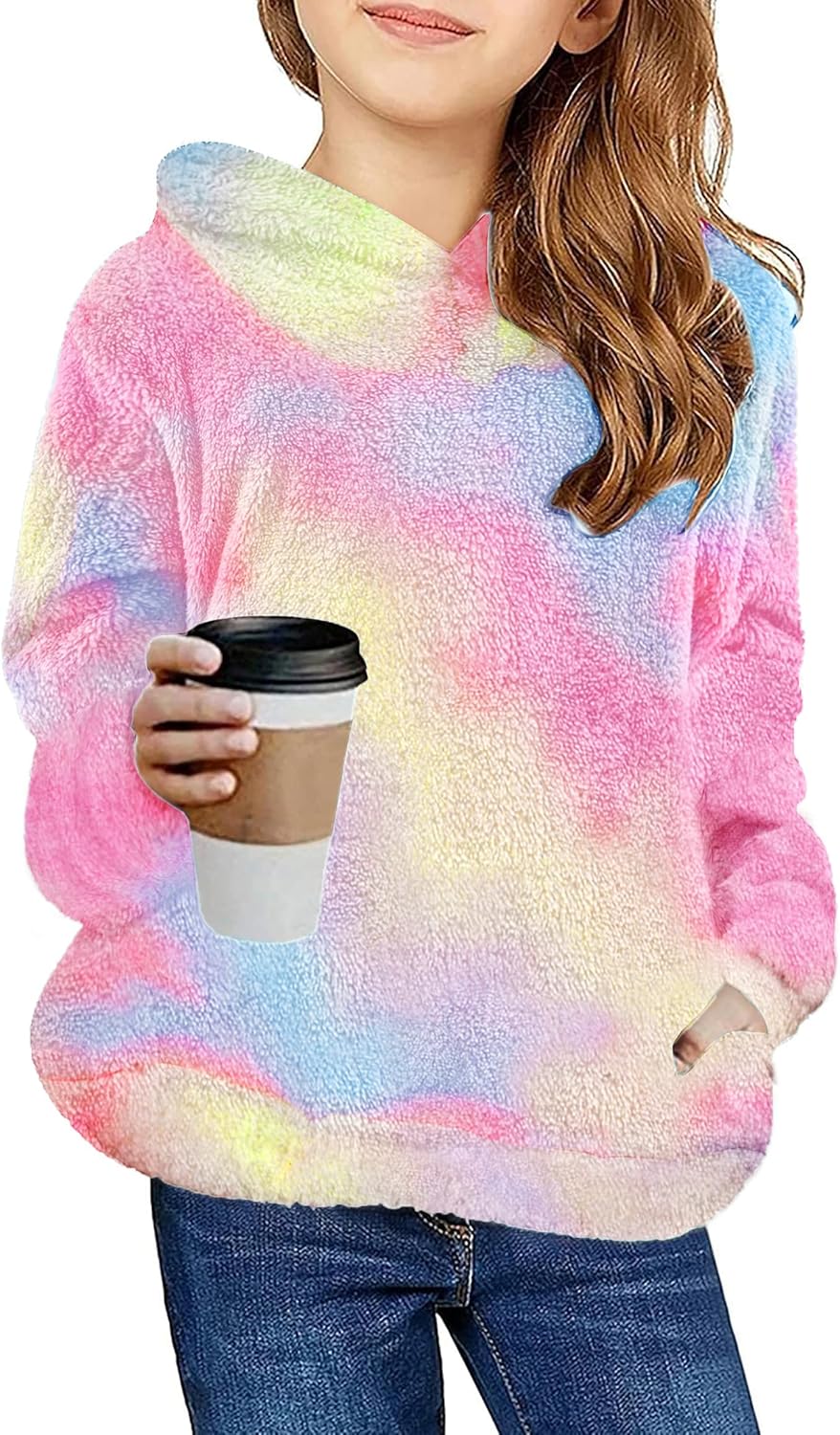Arshiner Girls Fuzzy Fleece Hoodies for Cozy Comfort