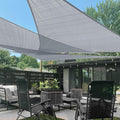 LOVE STORY Custom 6ftx6ftx8.5ft Silver Triangle Shade Sail - Durable