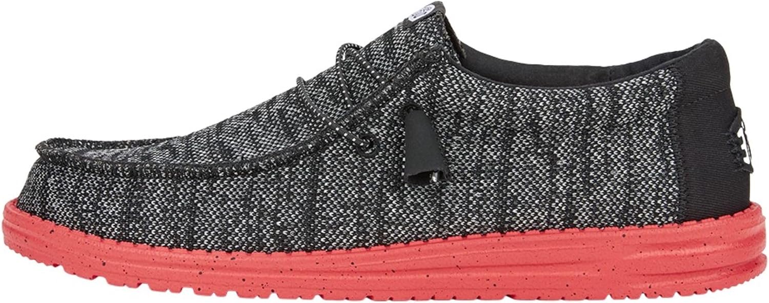 HEYDUDE Mens Wally Stretch Sox Slip-On Loafer for Comfort