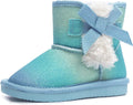 KRABOR Toddlers Little Girls Glitter Winter Boots - Warm & Cute on