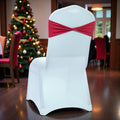 Spandex Chair Sashes 200 Pack Apple Red - Stretch Fit for Events