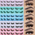 Lashes Bulk 50 Pairs Wholesale False Lash Pack - Fluffy Faux Mink