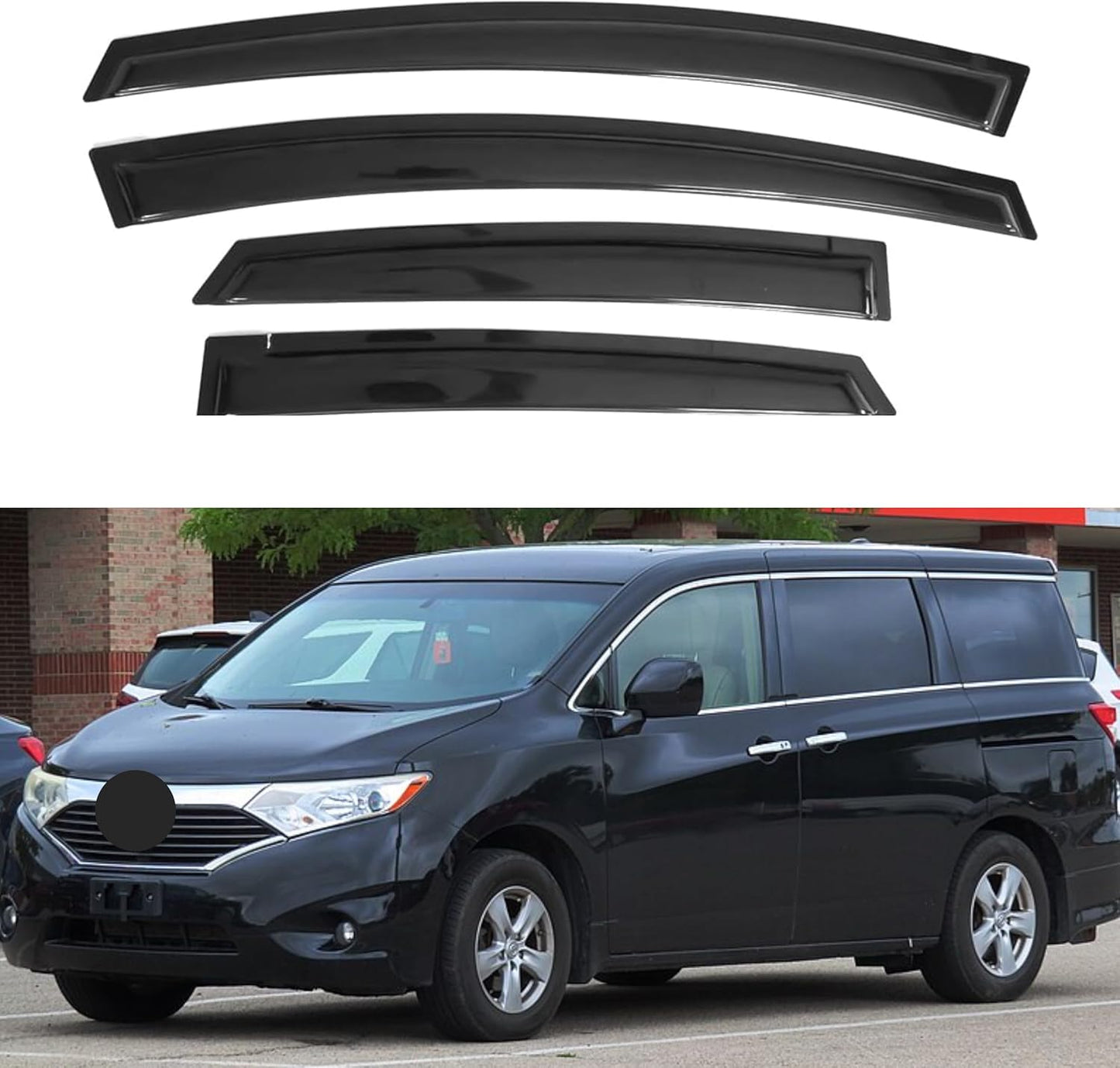 IG Window Visor for Nissan Quest 2011-2017 - Durable Rain Guard