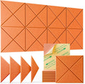 12 Pack Acoustic Panels Sound Absorbing Wall Panels - Peel and Stick