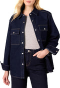 Oversized-Fit Heavyweight Denim Shirt Jacket - Demi's Pick