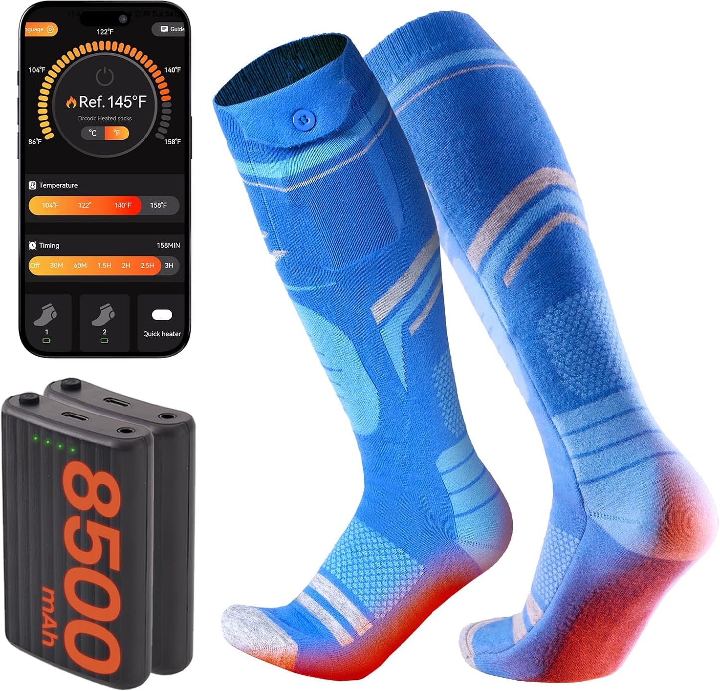 SURGOAL Merino Wool Heated Socks for Ultimate Warmth