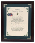 An Irish Engagement Blessing - Personalizable Framed Green Matted
