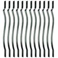 Aluminum Deck Balusters 32-1/4 in Matte Black (50-Pack) - Durable Rail