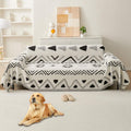Non Slip Couch Cover for Loveseat 71ftx118ft - My-Black Sofa Protector