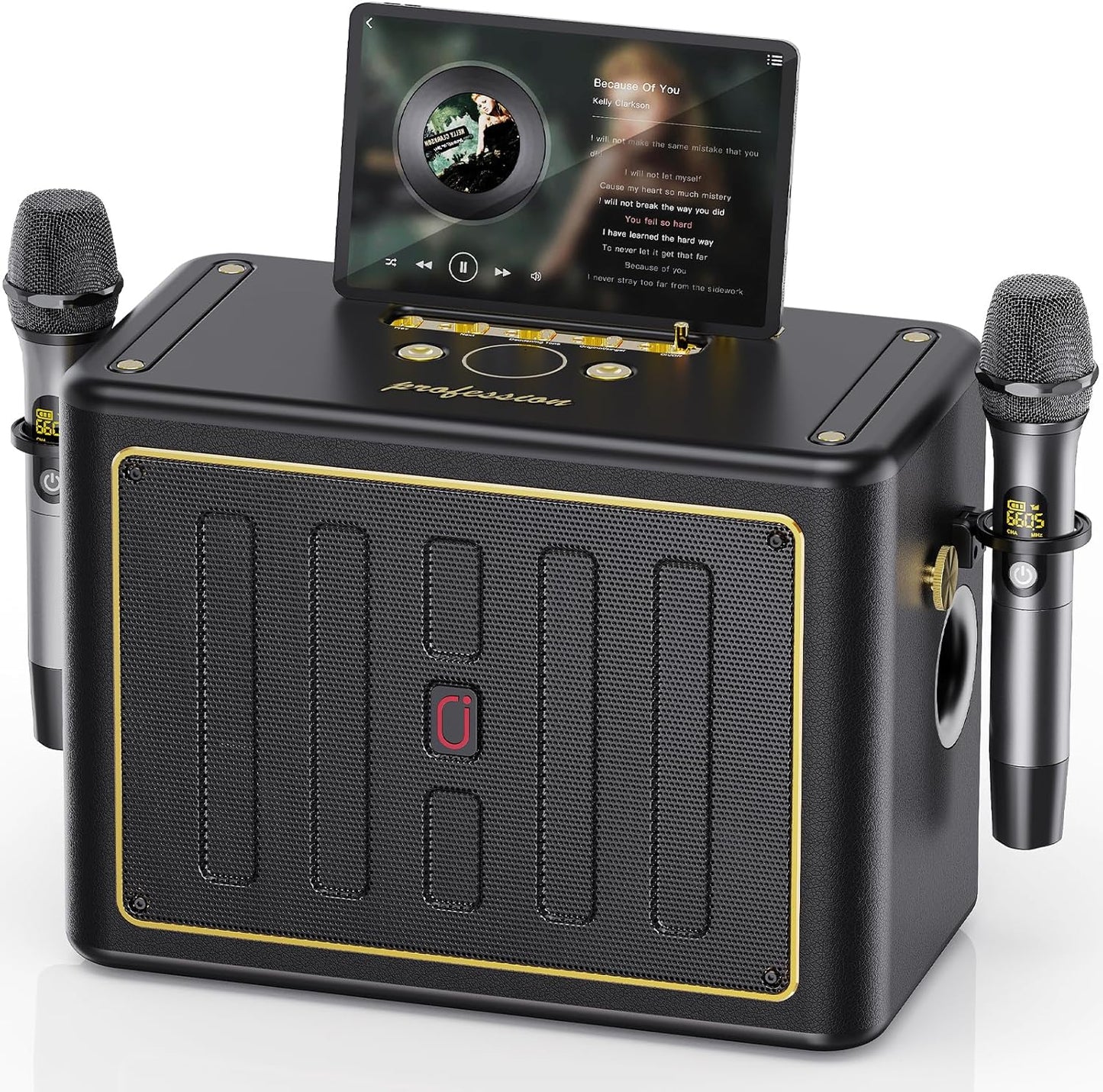 JYX Karaoke Machine with 2 Wireless Microphones - Ultimate Party Fun!