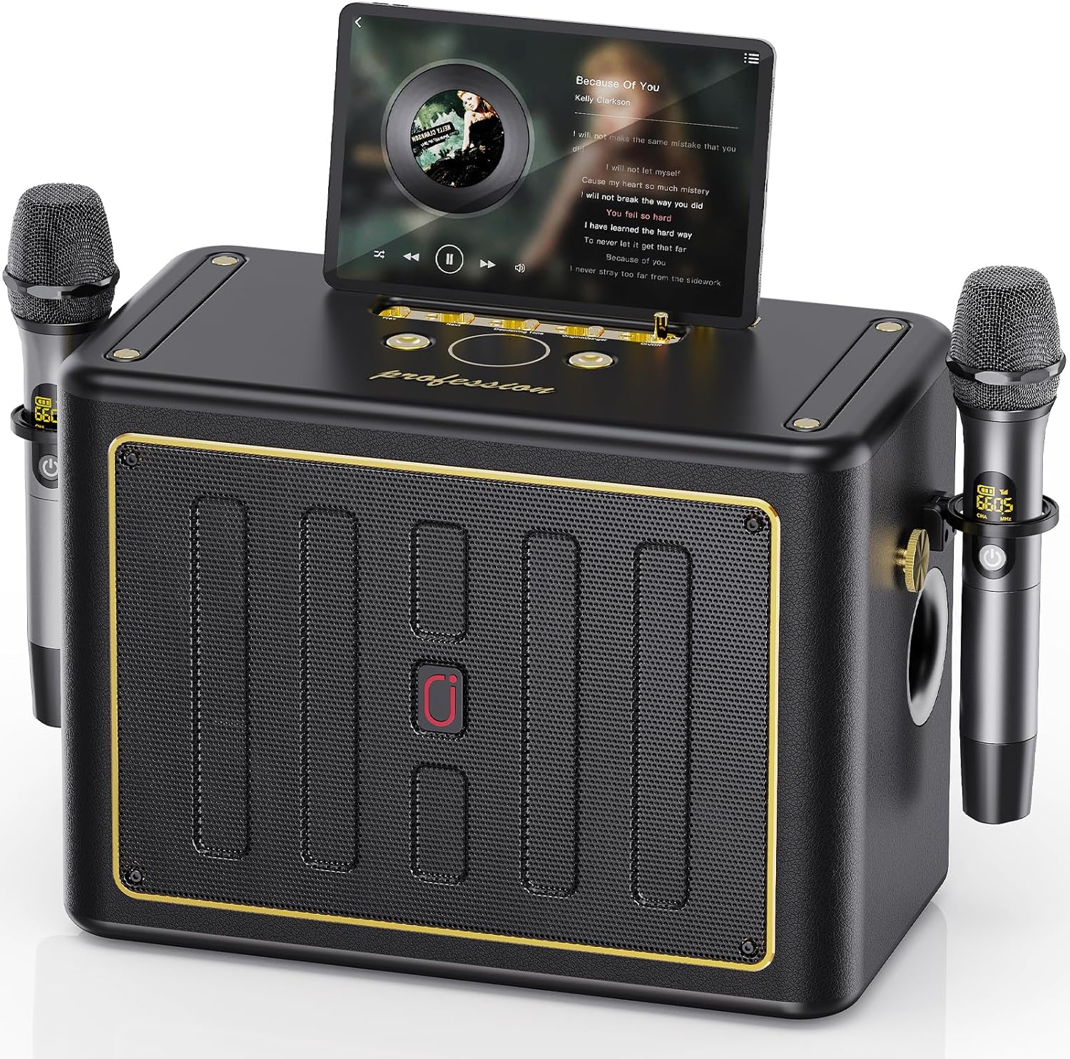 JYX Karaoke Machine with 2 Wireless Microphones - Ultimate Party Fun!