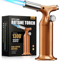 RAVS Butane Torch Lighter with Solid Copper Design - Durable Kitchen