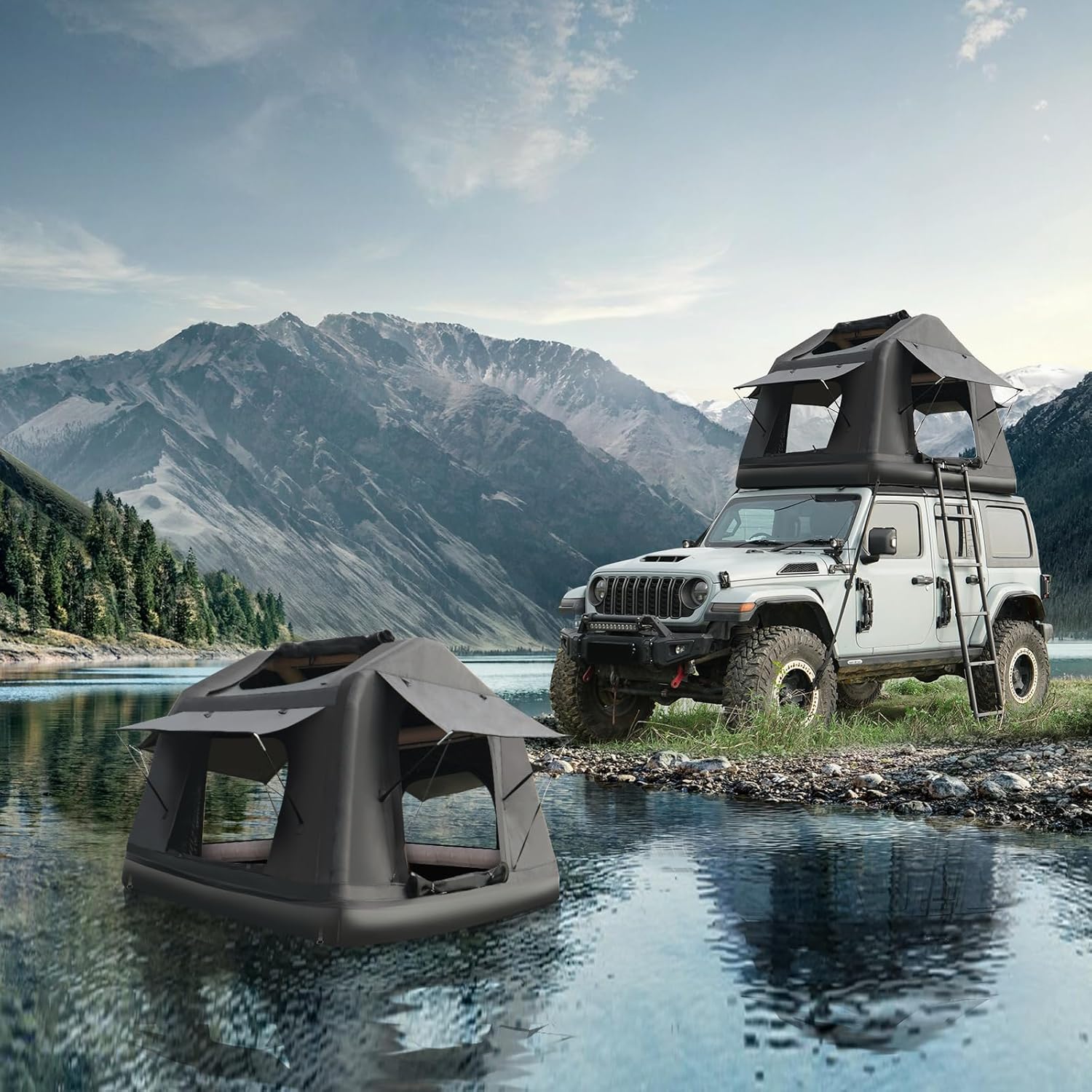 Inflatable Waterproof Rooftop Tent - Overland Adventure Ready ...