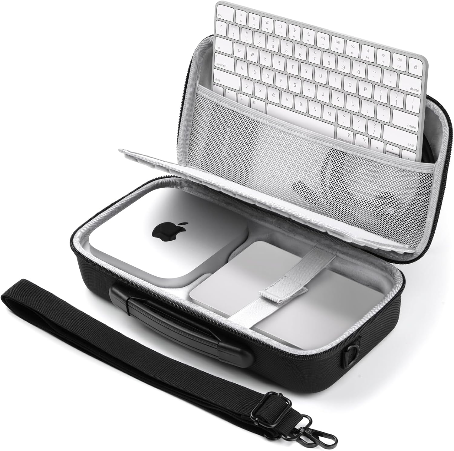Hard Travel Case for Mac Mini M4 Pro with Accessories Storage