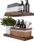 BGMG Wood Floating Shelves 18 in Distressed Wall Shelf - Rustic