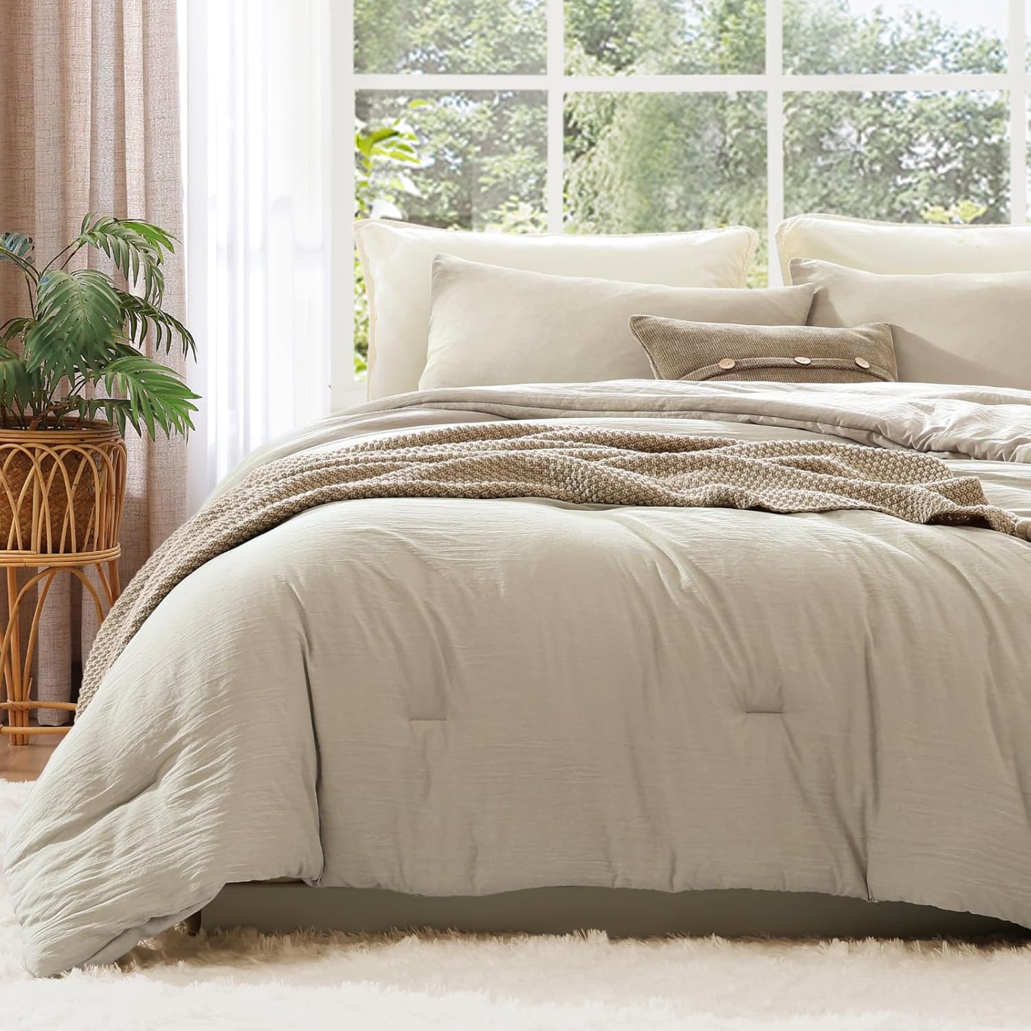 WRENSONGE Full Size Comforter Set - Soft Lightweight Comfort
