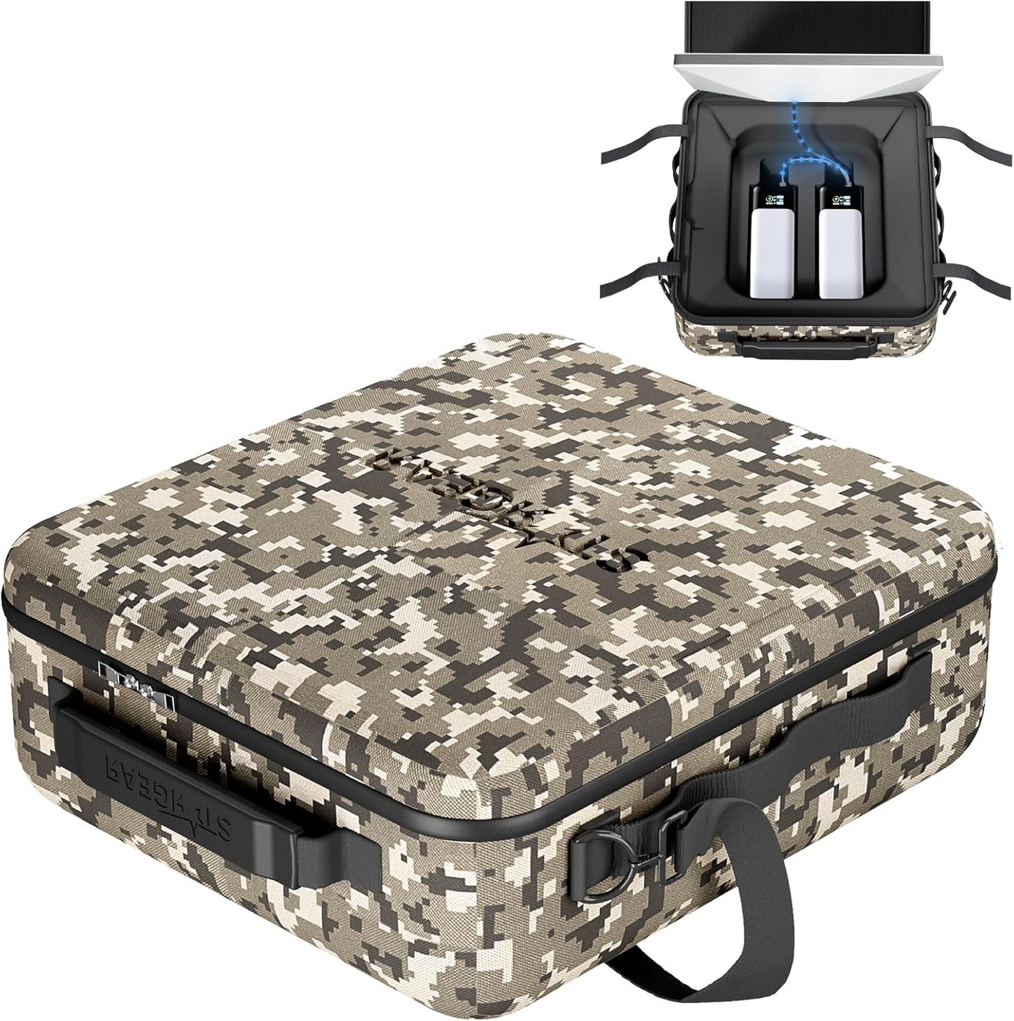 Starlink Mini Travel Case - Waterproof Desert Camouflage Design