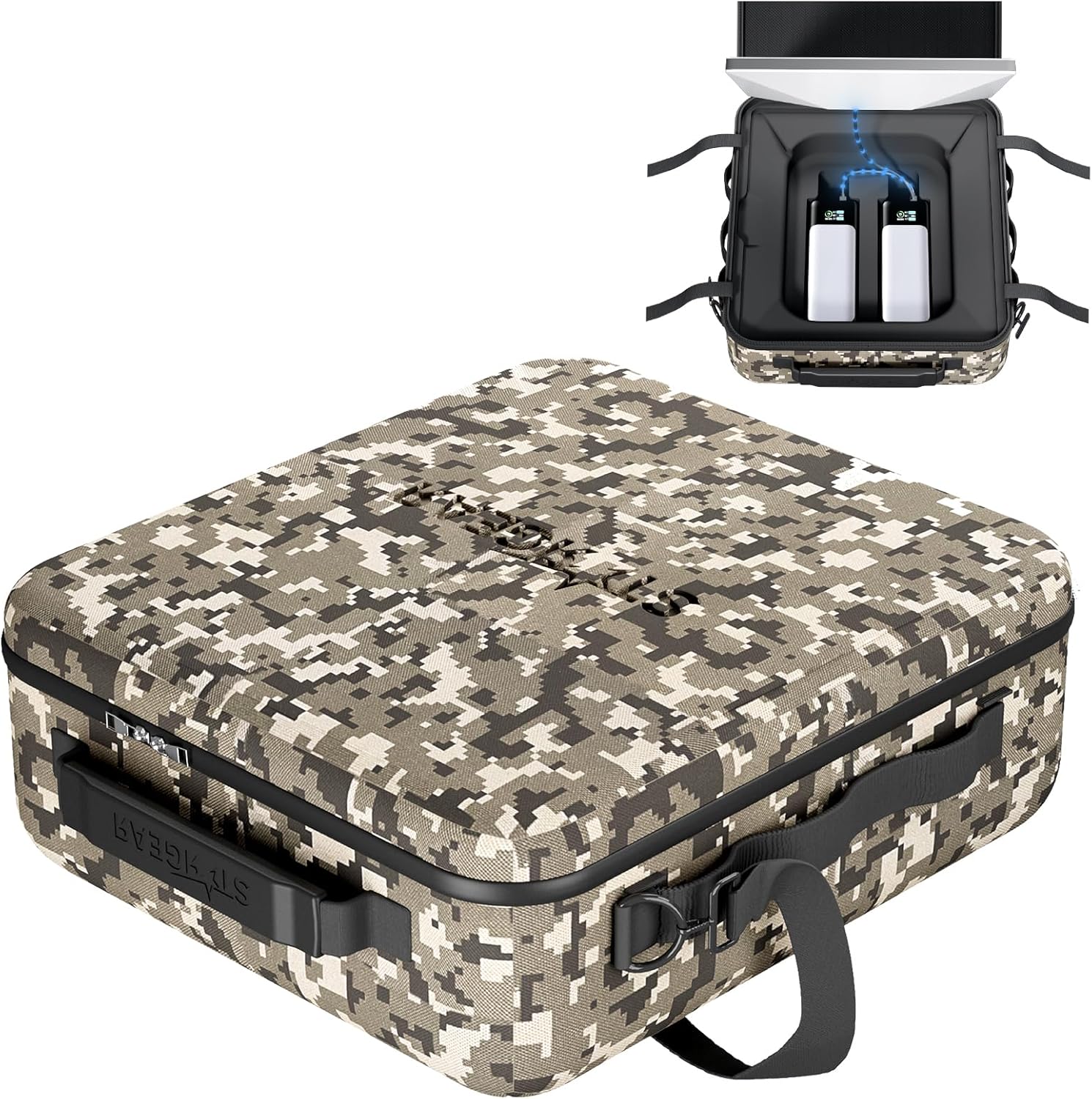 Starlink Mini Travel Case - Waterproof Desert Camouflage Design