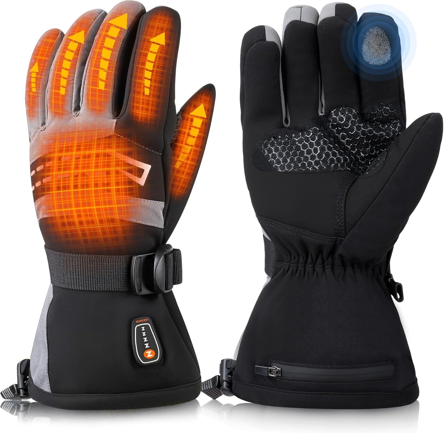 7.4V 3200mAh Rechargeable Heated Gloves for Outdoor Activities