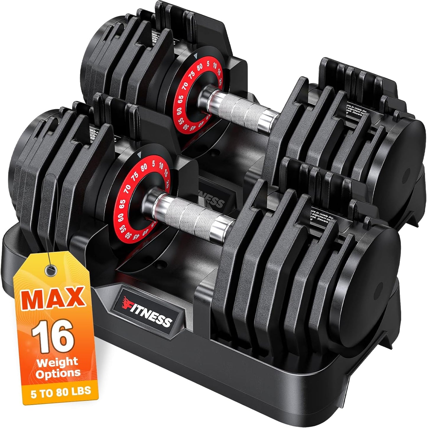 Adjustable Dumbbells Set of 2 for Home Gym Strength Training