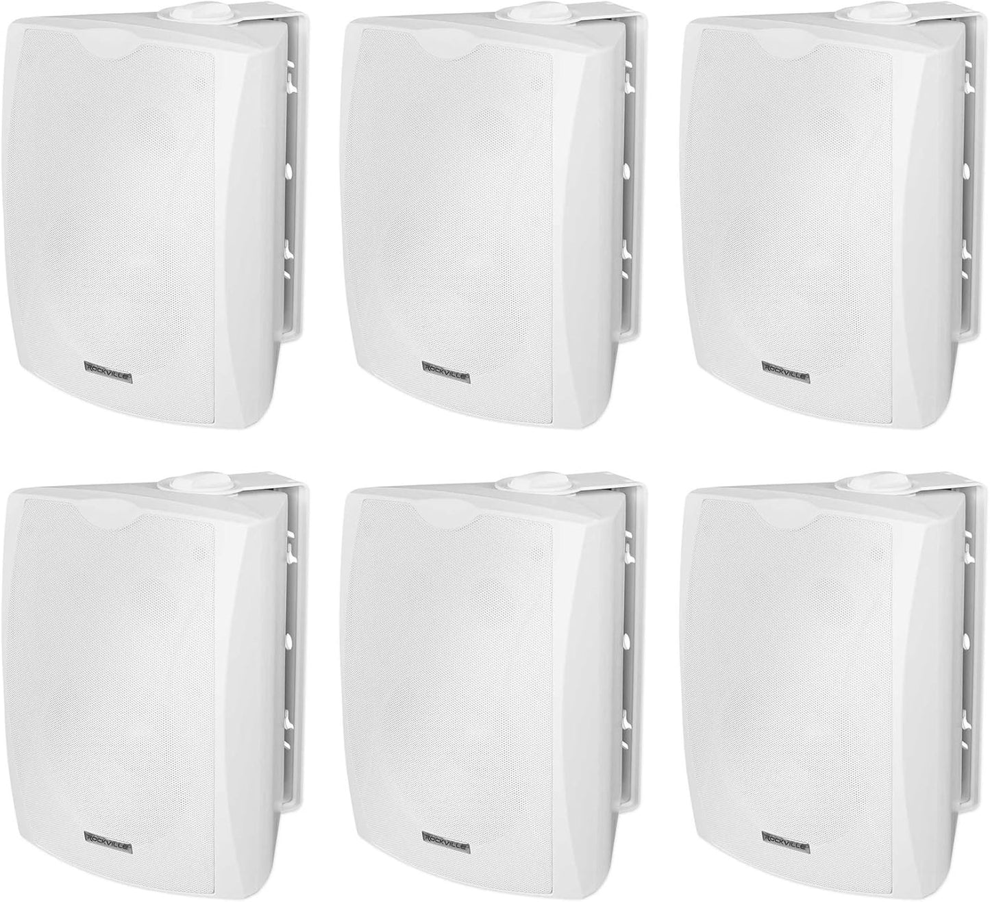 Rockville 6.5 White Outdoor Wall Speaker - IPX55 Waterproof