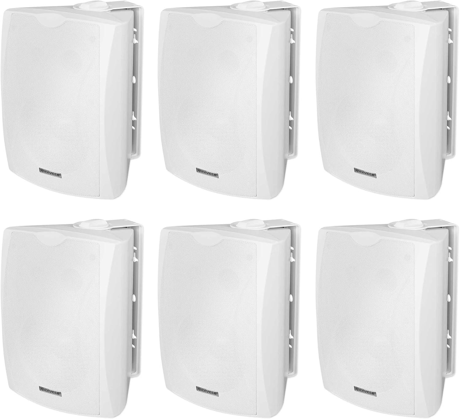 Rockville 6.5 White Outdoor Wall Speaker - IPX55 Waterproof