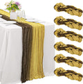 Cheesecloth Table Runner 35x120 in 6 Pack - Boho Rustic Wedding Decor