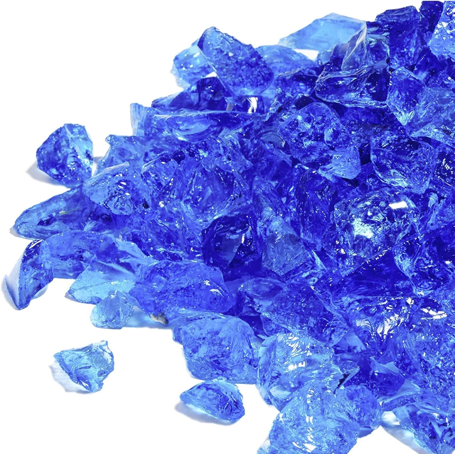 Gorgeous Ocean Blue Fire Glass for Propane Fire Pits and Fireplaces