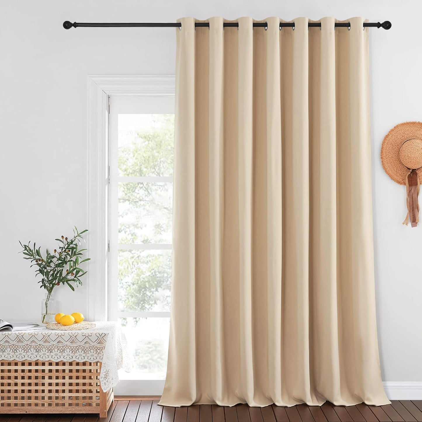 NICETOWN Sliding Glass Door Curtain for Room Darkening Needs