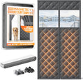 Magnetic Insulated Door Curtain Fits 48in x 80in Doors - Thermal