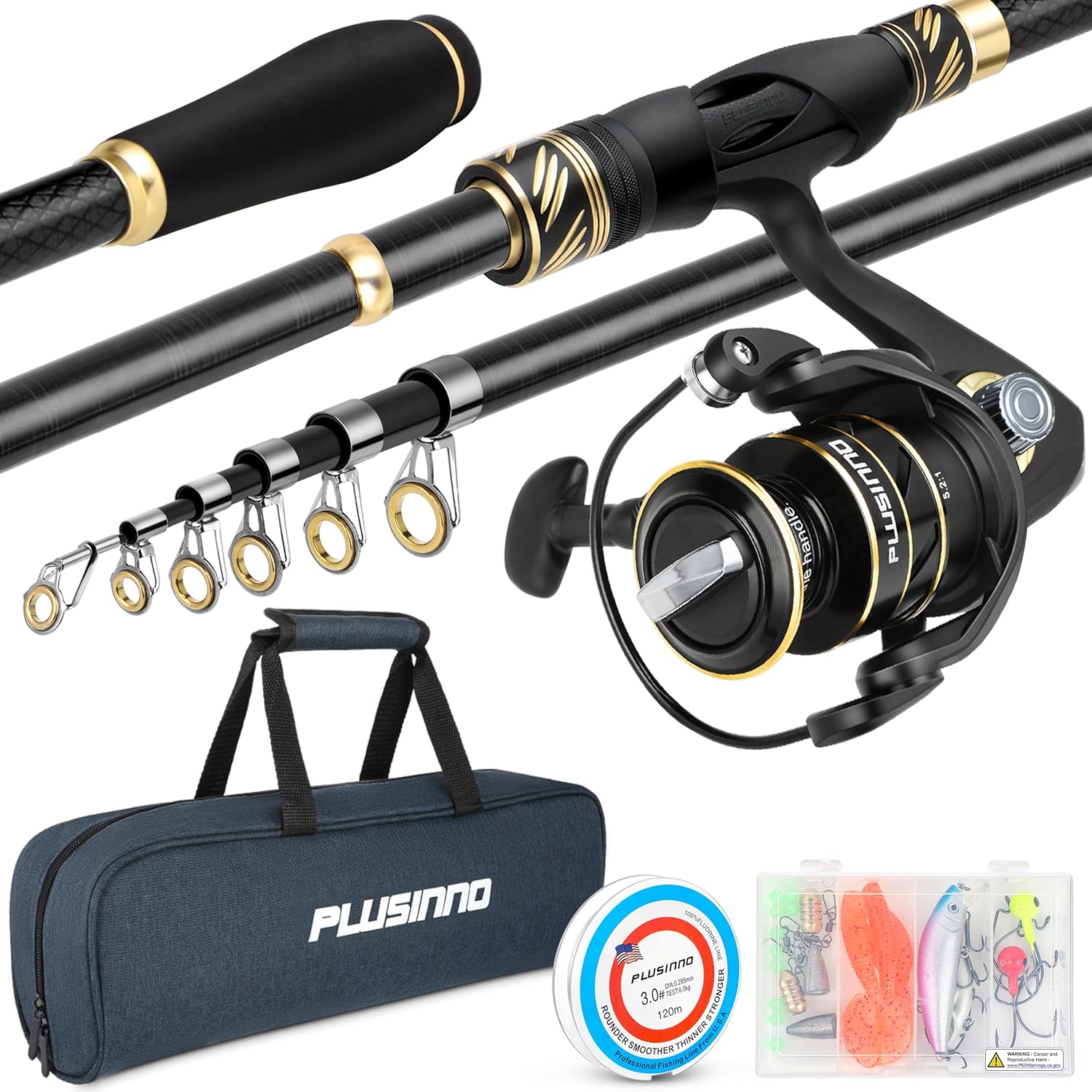 Collapsible Telescopic Fishing Rod Combo - Portable & Versatile