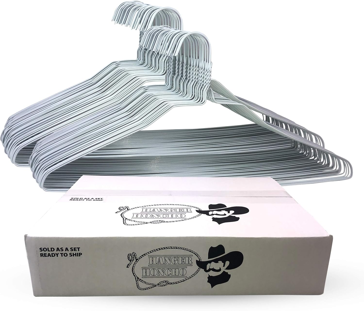 Wire Metal Clothes Hangers 100 Pack for Space Saving Storage