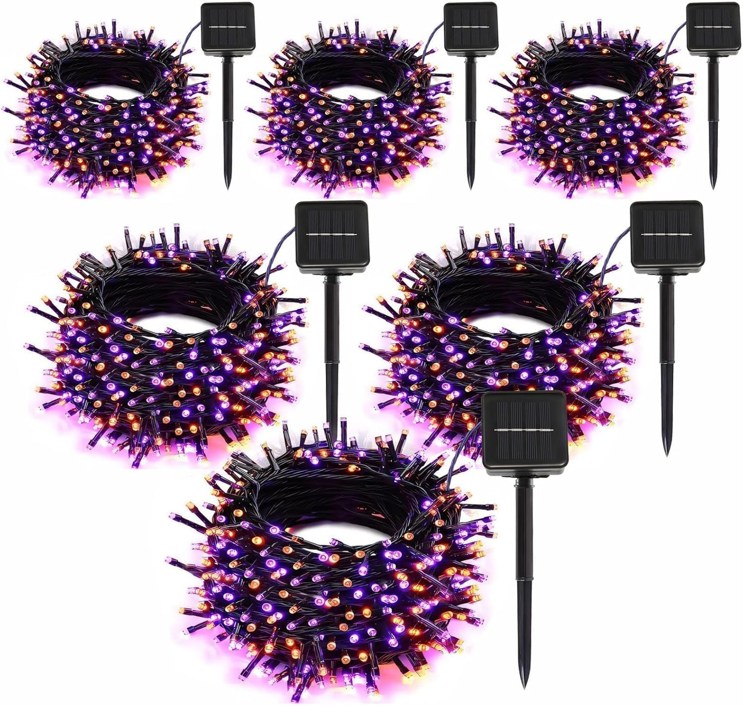 600 LED Solar String Lights for Outdoor Halloween Decor