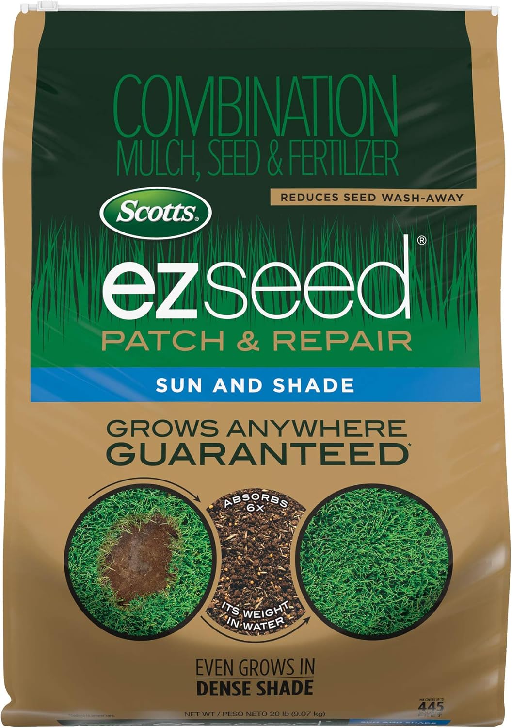 Scotts EZ Seed Patch & Repair for Sun and Shade Grass Growth