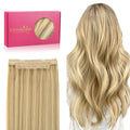 Wire Hair Extensions 12 in Light Blonde Highlighted - Longer Lasting