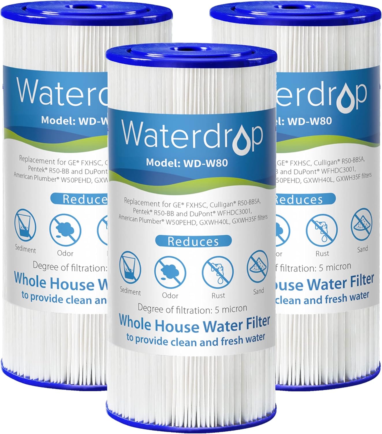 Waterdrop W50PEHD Whole House Water Filter for Clean Water