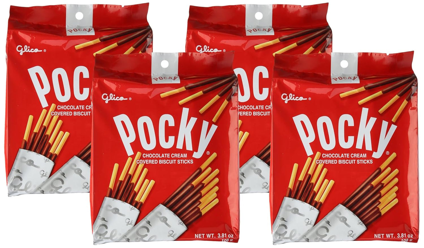 Glico Pocky Chocolate Cream Covered Biscuit Sticks Delight