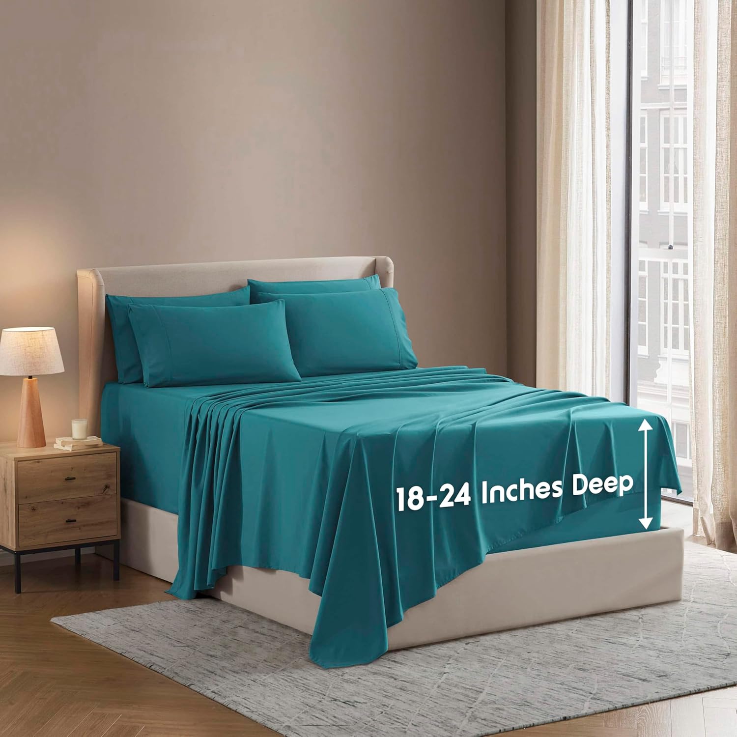 Nestl Extra Deep Queen Sheet Set - Breathable & Cooling Luxury