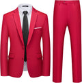 WULFUL Men's 2 Piece Slim Fit Suit for Wedding and Business