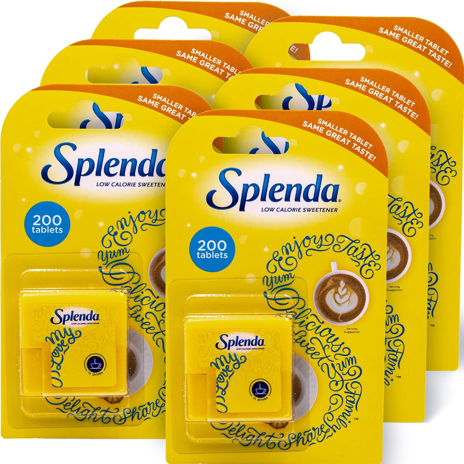 Splenda No Calorie Sweetener Sweet Minis 200 Tablets 6 Pack