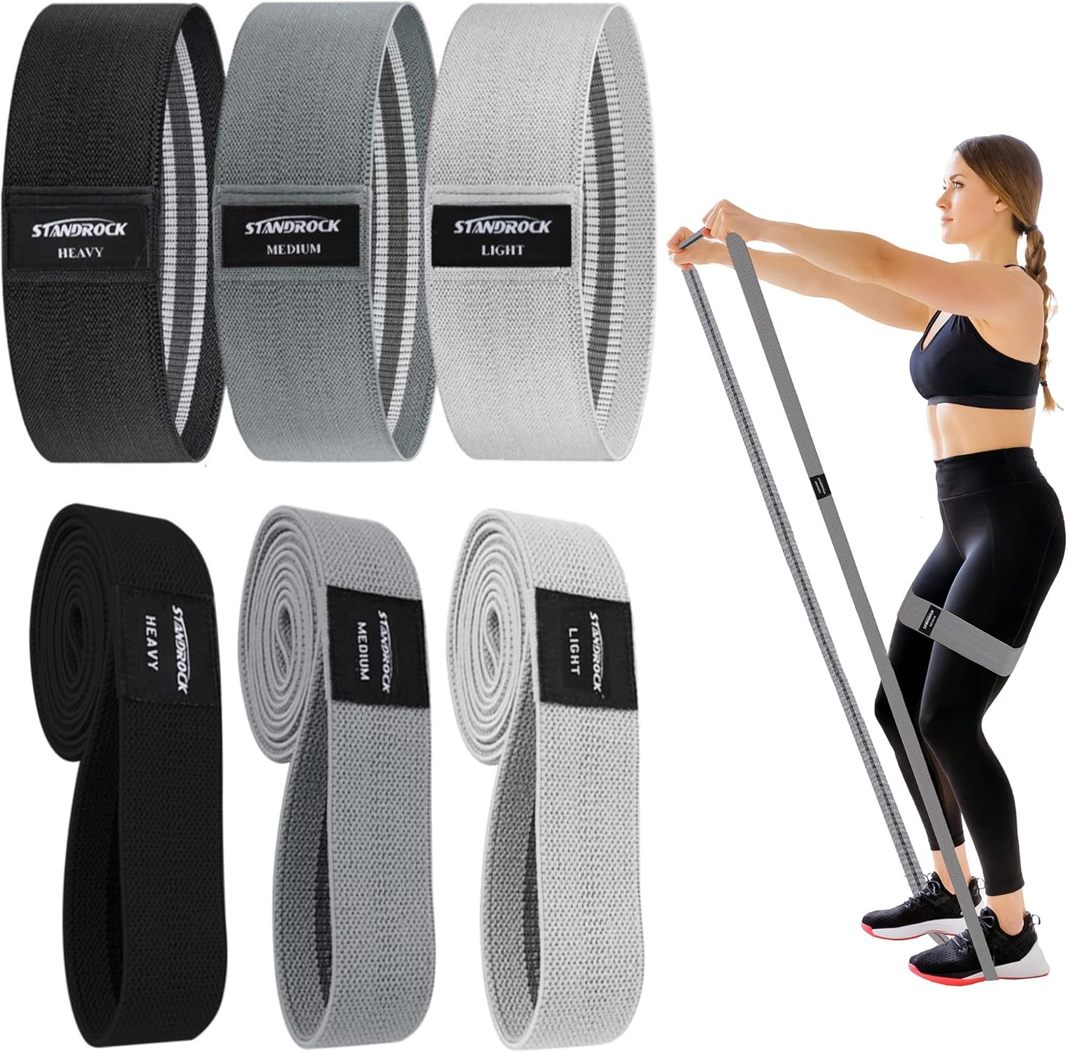 Fabric Resistance Bands for Working Out - Versatile Exercise Gear