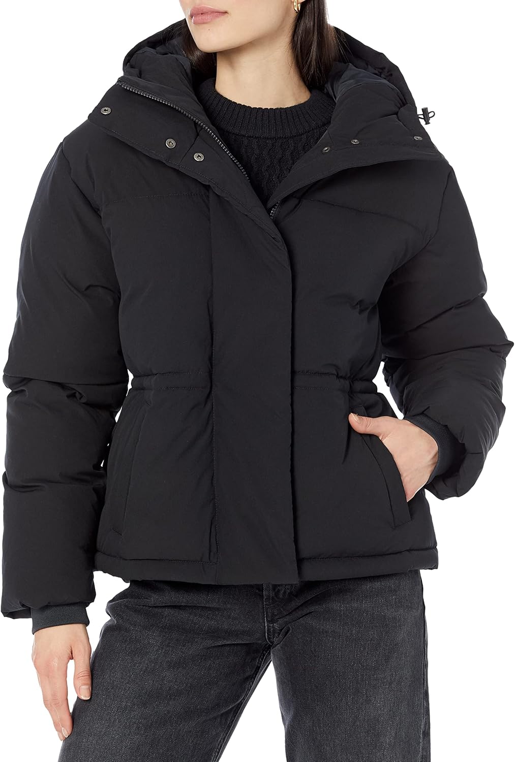 Essential Women's Short Waisted Puffer Jacket for Winter Comfort