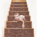 15 Pack Non-Slip Carpet Stair Runners Treads for Wooden Steps - Safe