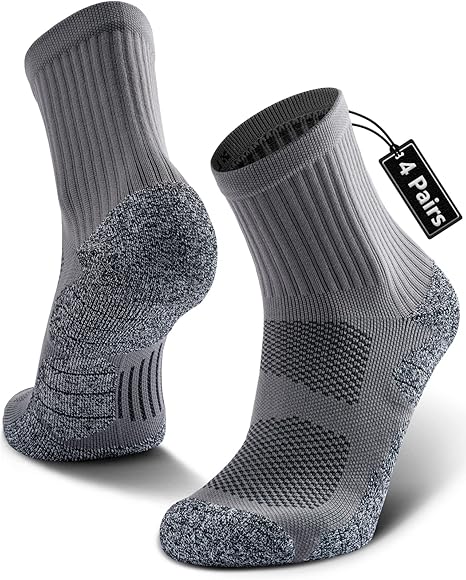 CWVLC Cushioned Compression Sport Quarter Socks for All Ages
